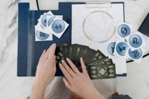 birth chart on a table